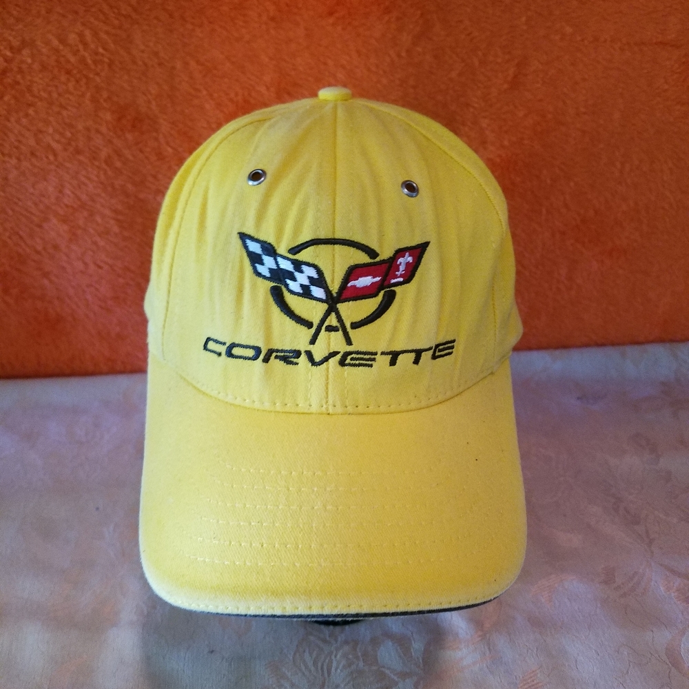 Adjustable Yellow Corvette hat